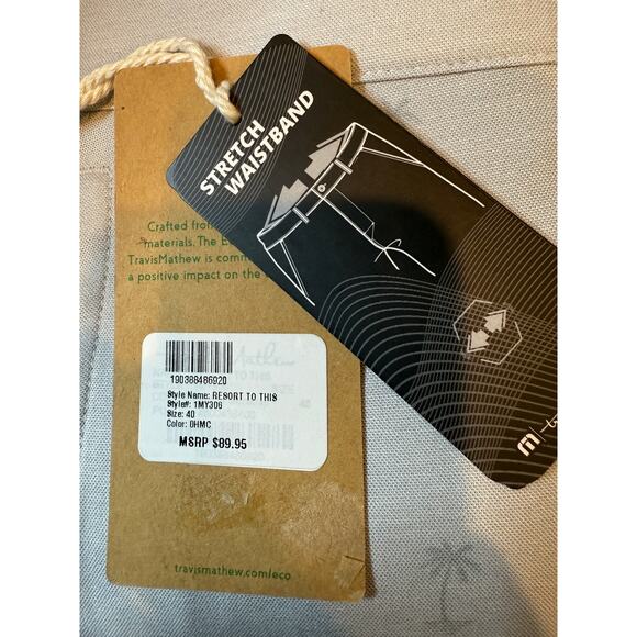 Travis Mathew Golf Shorts Mens Size 40 9" Inseam Palm Tree Resort to This - Picture 6 of 7